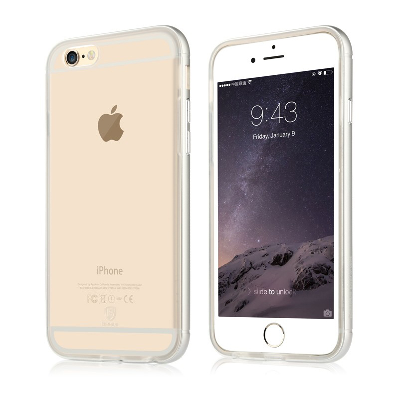 Чехол Baseus Golden прозрачный для iPhone 6 Plus/6S Plus (уценка)