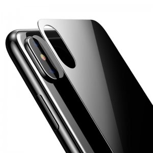 Защитное стекло Baseus 0.3мм, черное для корпуса iPhone X/XS