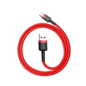 Кабель Baseus Cafule Cable USB For Type-C 3A 0.5m Red+Red