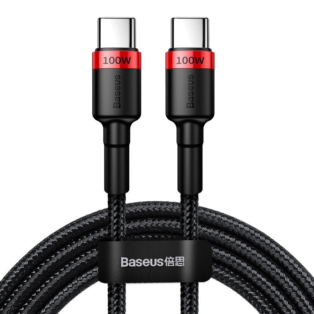 Кабель Baseus Cafule PD2.0 100W flash charging USB For Type-C cable (20V 5A)2m Red+Black
