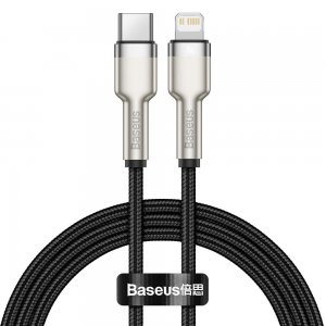 Кабель Baseus Cafule Series Metal Data Cable Type-C to iP PD 20W 0.25m Black