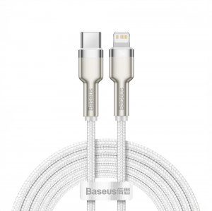 Кабель Baseus Cafule Series Metal Data Cable Type-C to iP PD 20W 2m White