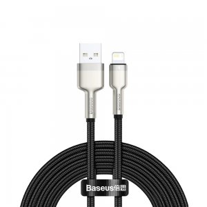 Кабель Baseus Cafule Series Metal Data Cable USB to IP 2.4A 2m Black