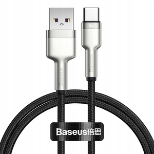 Кабель Baseus Cafule Series Metal Data Cable USB to Type-C 66W 1m Black