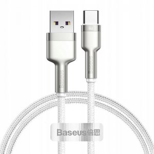 Кабель Baseus Cafule Series Metal Data Cable USB to Type-C 66W 1m White