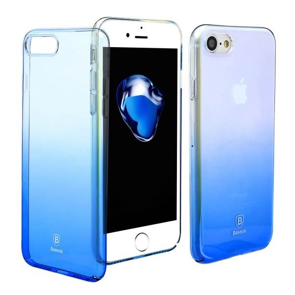 Напівпрозорий чохол Baseus Glaze синій для iPhone 8 Plus/7 Plus