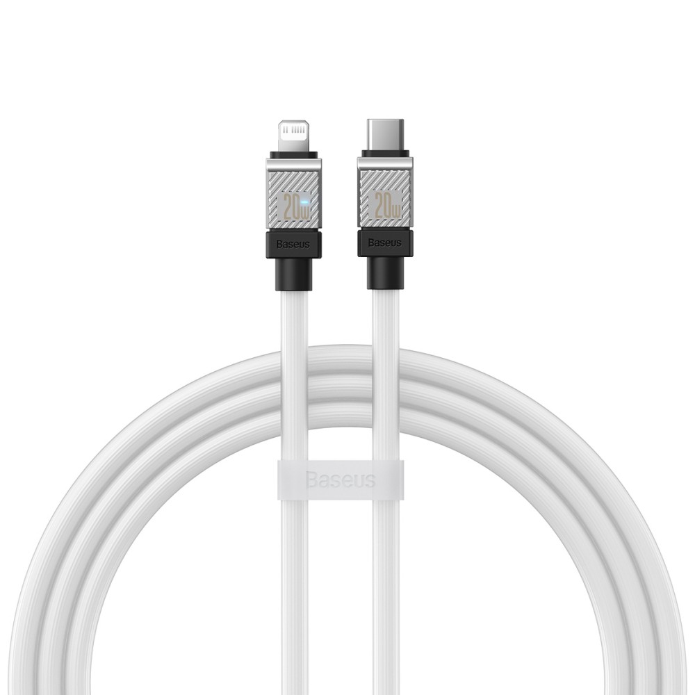 Кабель Baseus CoolPlay Series Fast Charging Cable Type-C to iP 20W 1m White