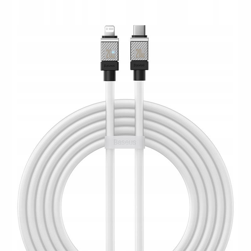 Кабель Baseus CoolPlay Series Fast Charging Cable Type-C to iP 20W 2m White