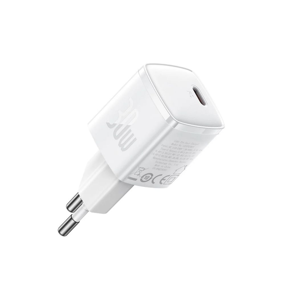 Мережевий зарядний пристрій Baseus Cube Pro Fast Charger 1C 30W EU White