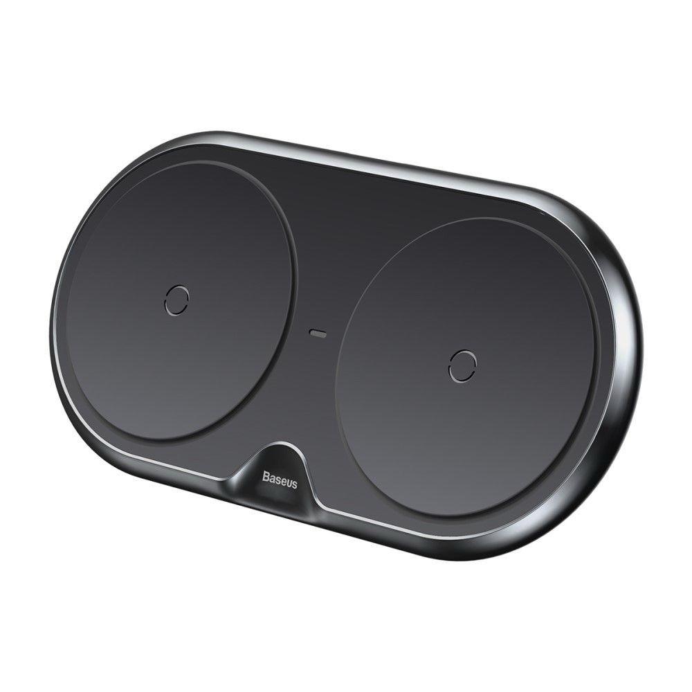 Беспроводное зарядное устройство Baseus Dual Wireless Charger черное