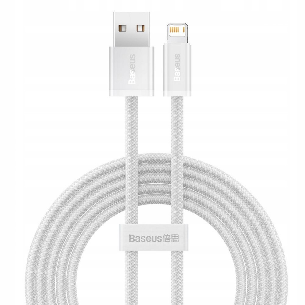 Кабель Baseus Dynamic Series Fast Charging Data Cable USB to iP 2.4A 2m White