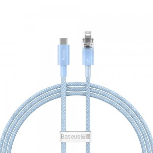 Кабель Baseus Explorer Series Fast Charging Cable with Smart Temperature Control Type-C to iP 20W 1m Blue