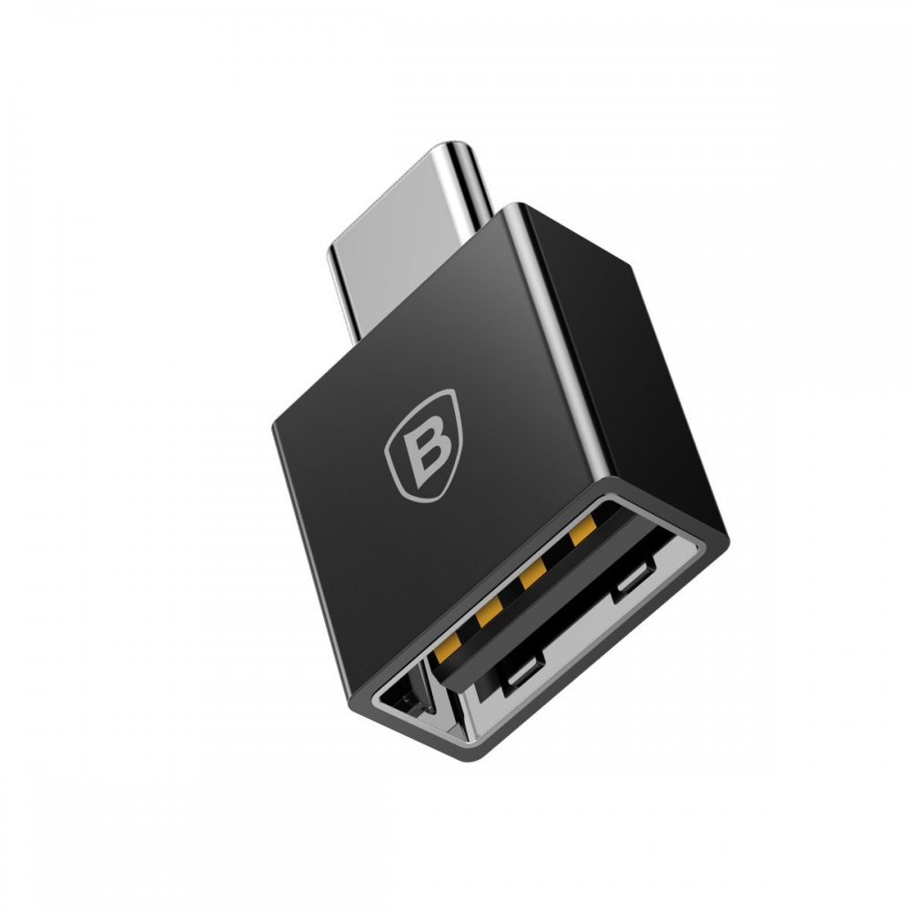 Переходник Baseus Exquisite Type-C Male to USB Female Adapter Converter (CATJQ-B01) чёрный