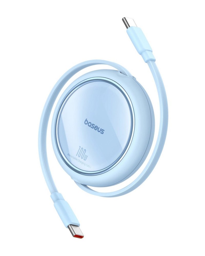 Кабель Baseus Free2Draw Mini Retractable Charging Cable Type-C to Type-C 100W 1m Galaxy Blue