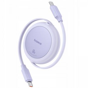 Кабель Baseus Free2Pull Mini Charging Cable USB-C to USB-C 60W 1m Nebula Purple