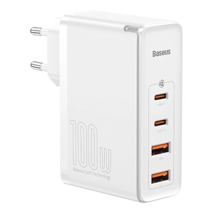 Мережевий зарядний пристрій Baseus GaN2 Pro Quick Charger 2C+2U 100W EU White