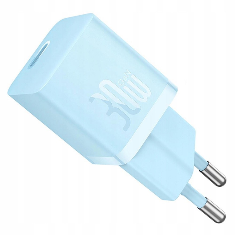 Мережевий зарядний пристрій Baseus GaN5 Fast Charger(mini) 1C 30W EU Blue