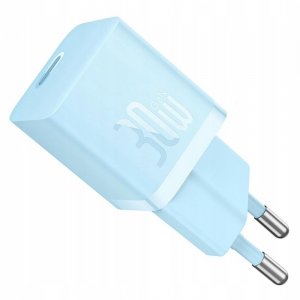 Мережевий зарядний пристрій Baseus GaN5 Fast Charger(mini) 1C 30W EU Blue