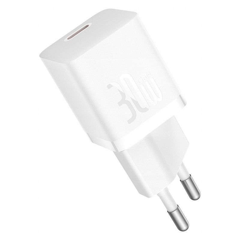 Мережевий зарядний пристрій Baseus GaN5 Fast Charger(mini) 1C 30W EU White