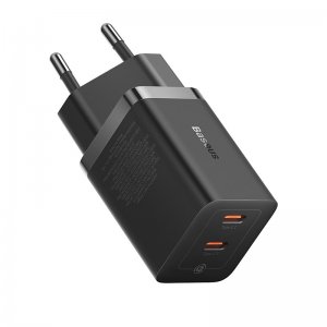 Мережевий зарядний пристрій Baseus GaN5 Pro Fast Charger C+C 40W EU Black