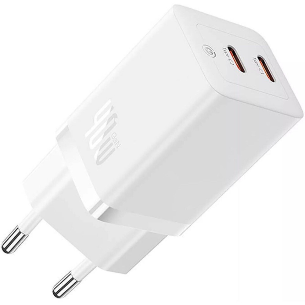 Мережевий зарядний пристрій Baseus GaN5 Pro Fast Charger C+C 40W EU White