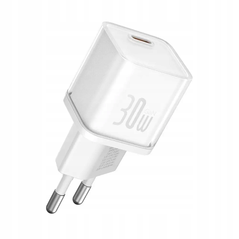 Мережевий зарядний пристрій Baseus GaN5S Fast Charger 1C 30W EU Moon White