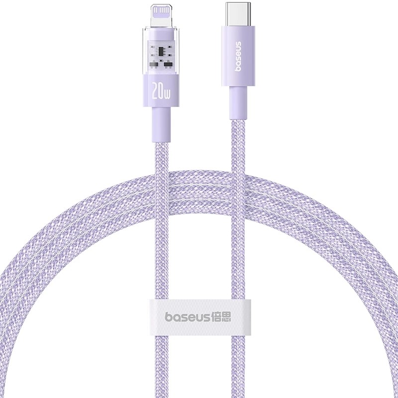 Кабель Baseus Gem Fast-Charging Data Cable USB-C to iP 20W 1m Nebula Purple