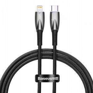 Кабель Baseus Glimmer Series Fast Charging Data Cable Type-C to iP 20W 1m Black