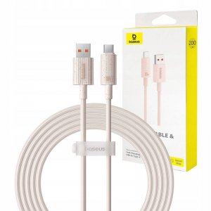 Кабель Baseus Habitat Series Fast Charging Cable USB to Type-C 100W 2m Wheat Pink