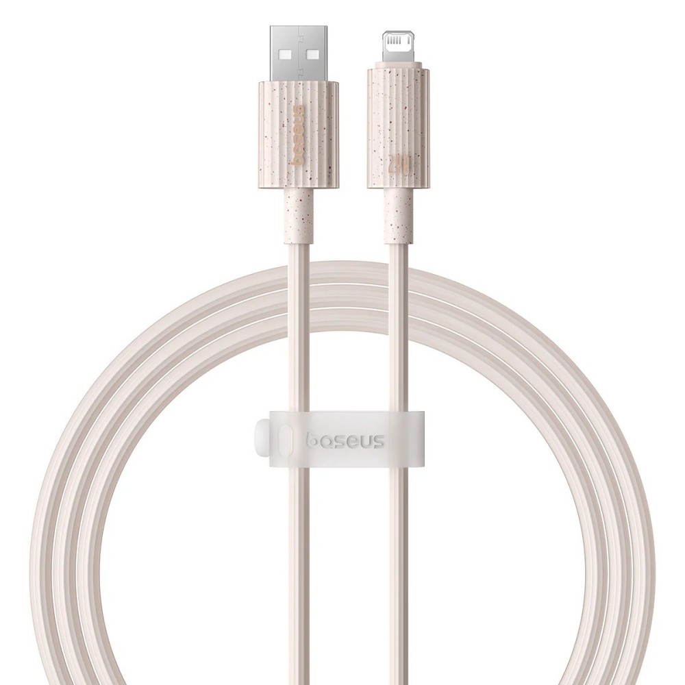 Кабель Baseus Habitat Series Fast Charging Cable USB to iP 2.4A 2m Wheat Pink