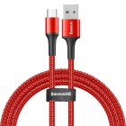 Кабель Baseus halo data cable USB For Micro 3A 1m красный