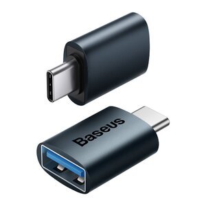 Адаптер Baseus Ingenuity Series Mini OTG Adaptor Type-C to USB-A 3.1 Blue