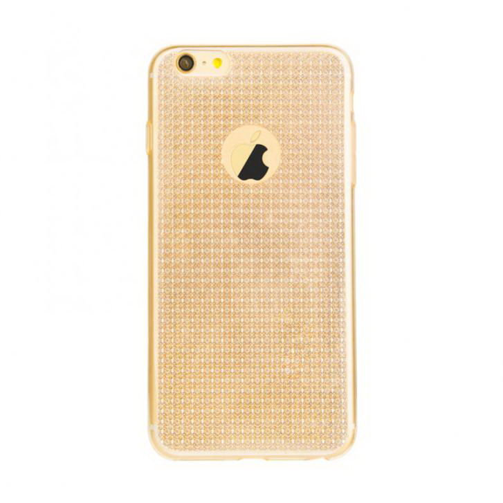 Полупрозрачный чехол Baseus Bling золотой для iPhone 6 Plus/6S Plus