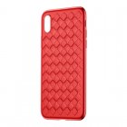 Чехол Baseus BV Weaving красный для iPhone X/XS