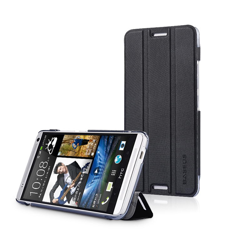 Чехол (книжка) Baseus Folio черный для HTC One MAX T6