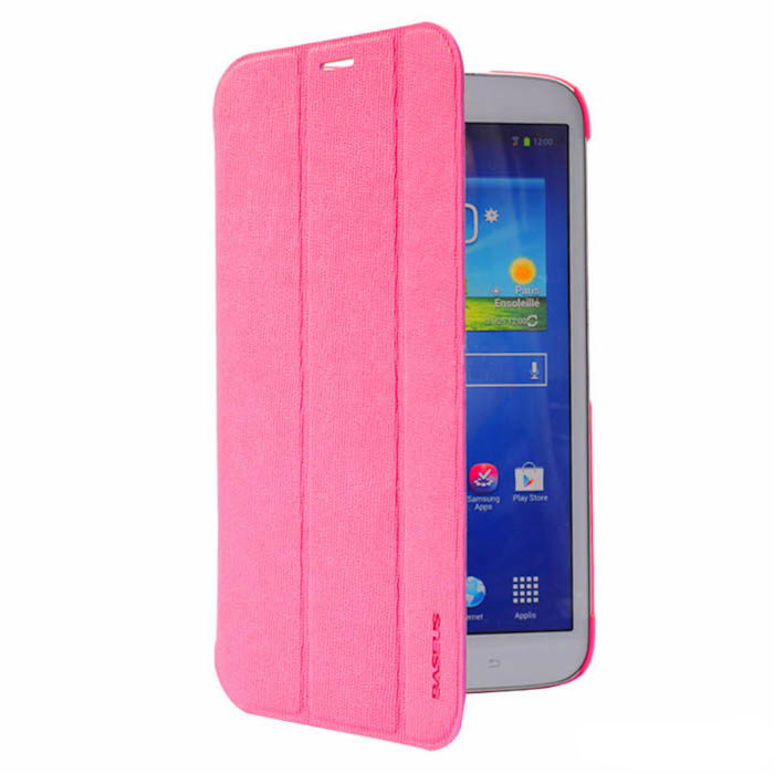 Чехол (книжка) Baseus Folio розовый для Samsung Galaxy Tab 3 8.0