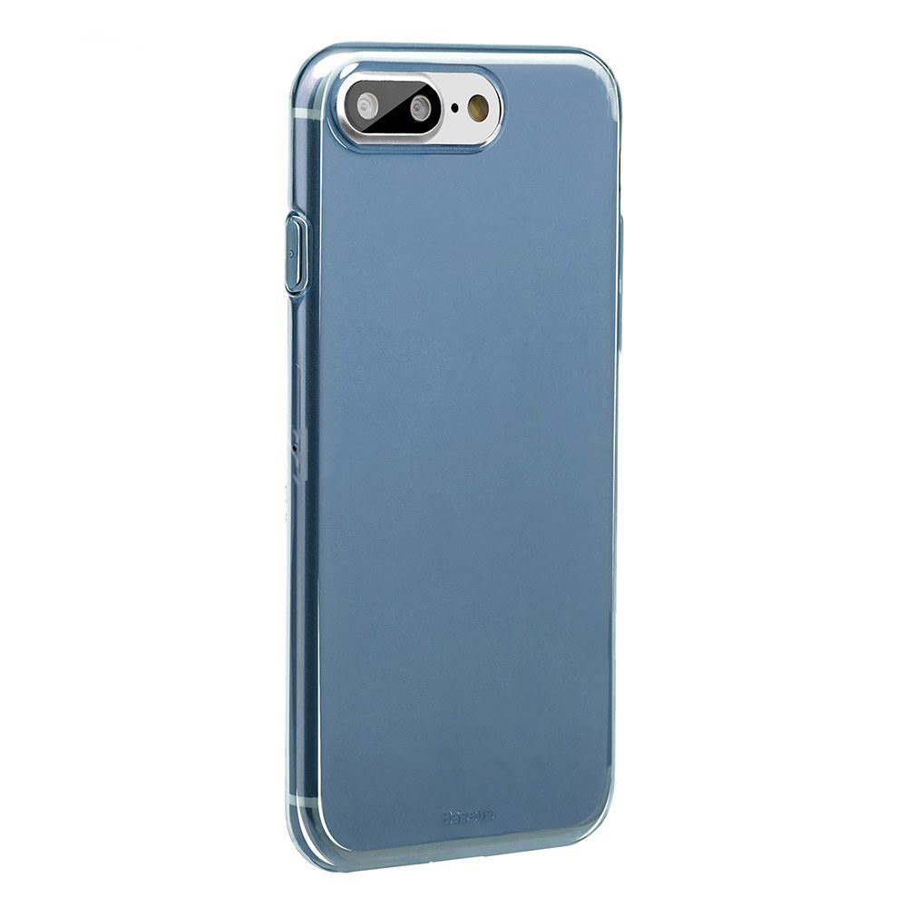Полупрозрачный чехол Baseus Simple синий для iPhone 8 Plus/7 Plus