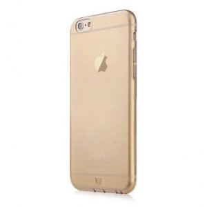 Полупрозрачный чехол Baseus Simple золотой для iPhone 6 Plus/6S Plus