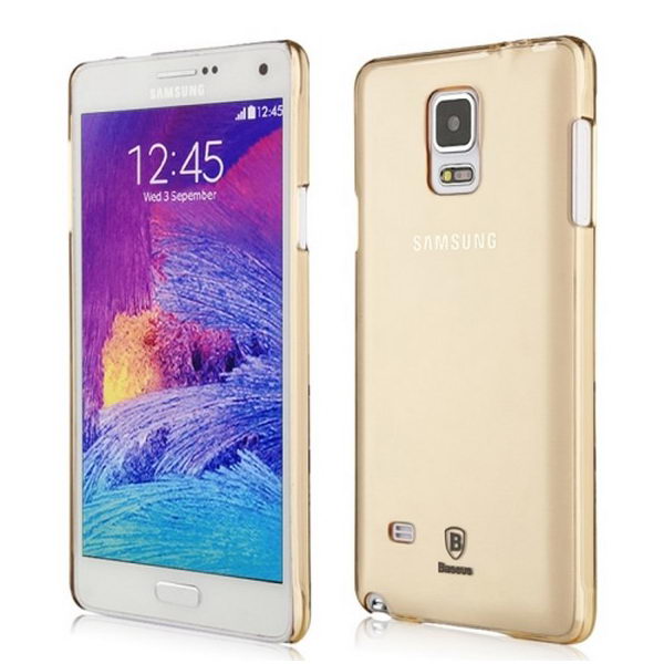 Чехол Baseus Sky Case золотой для Samsung Galaxy Note 4