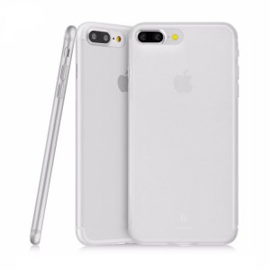 Полупрозрачный чехол Baseus Slim белый для iPhone 8 Plus/7 Plus