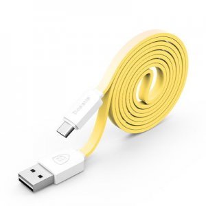 Micro-USB кабель Baseus String 1м, желтый + белый