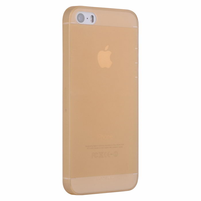 Полупрозрачный чехол BASEUS Wing золотой для iPhone 5/5S/SE