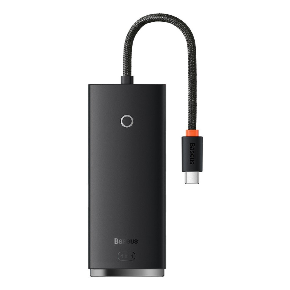 USB-Hub Baseus Lite Series 4-Port Type-C HUB Adapter (Type-C to USB 3.0*4) 25cm Black