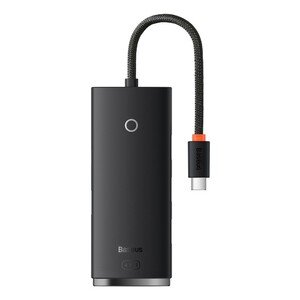 USB-Hub Baseus Lite Series 4-Port Type-C HUB Adapter (Type-C to USB 3.0*4) 25cm Black