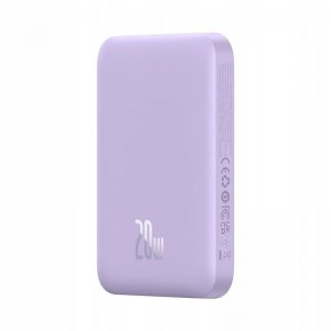 Зовнішній акумулятор Baseus Magnetic Mini Air Wireless Fast Charge Power Bank 6000mAh 20W Nebula Purple（With Simple Series Charging Cable Type-C to