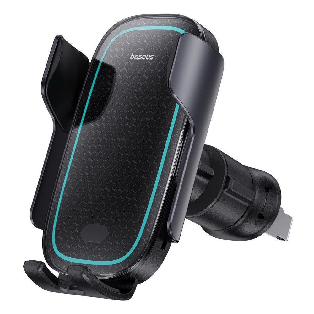 Автотримач для телефона з БЗП Baseus Milky Way Pro Series Wireless Charging Electric Car Mount Phone Holder 15W Cluster Black