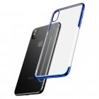 Силиконовый чехол Baseus Shining синий для iPhone XS
