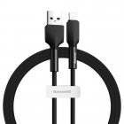 Lightning кабель Baseus Silica Gel cable USB For iPhone 1m черный