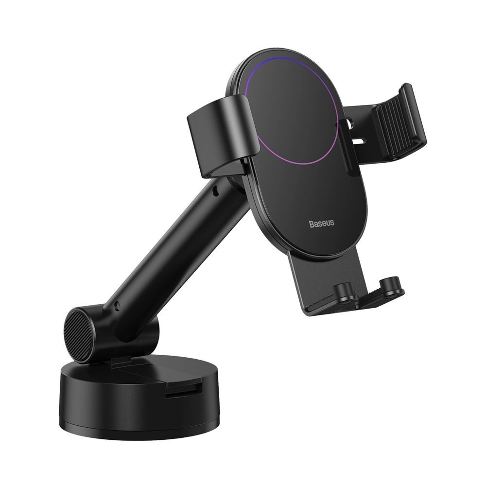 Тримач для мобiльного Baseus Simplism gravity car mount holder with suction base Black