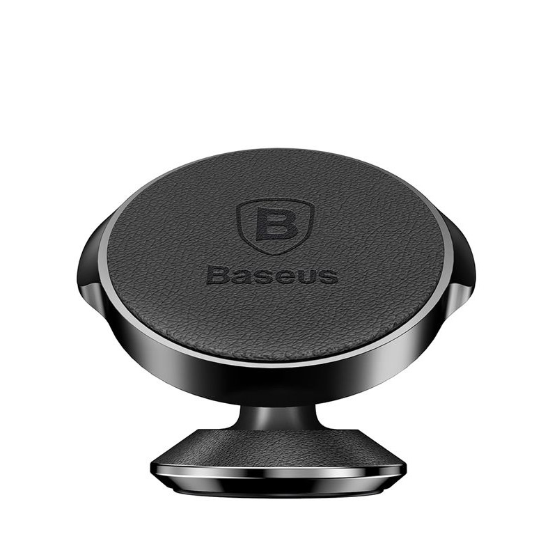 Автомобільний тримач Baseus Small Ears Series Vertical Magnetic Bracket (Genuine Leather Type) чорний